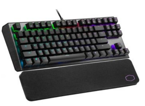 Cooler Master CK530 V2 Tenkeyless Gaming Mechanical Keyboard Red Switch with RGB Backlighting, On-The-Fly Controls, and Aluminum Top Plate | CK-530-GKTR1