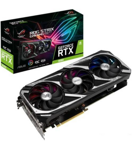 Asus ROG Strix STRIX-RTX3060-O12G GeForce RTX 3060 OC V2 Edition 12GB GDDR6, 192bit, PCI Express 4.0, NVIDIA® GeForce RTX™ 3060, Graphic Card | 90YV0GC2-M0NA10
