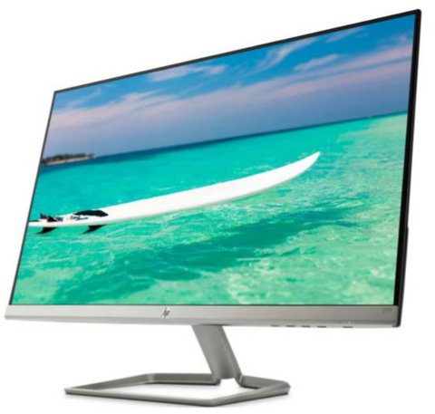 HP 27f 27-inch Display Full HD 1920 x 1080 IPS Backlit LED Micro-Edge VGA HDMI Display - Silver | 2XN62AA#ABA