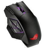 Asus Rog Spatha X Wireless Gaming Mouse, With Dual Mode Connectivity, Wired / 2.4 GHz, 12 Buttons, 19000 DPI Sensor, Exclusive Push-Fit Switch Sockets, Aura Sync RGB Lighting | 90MP0220-BMUA00