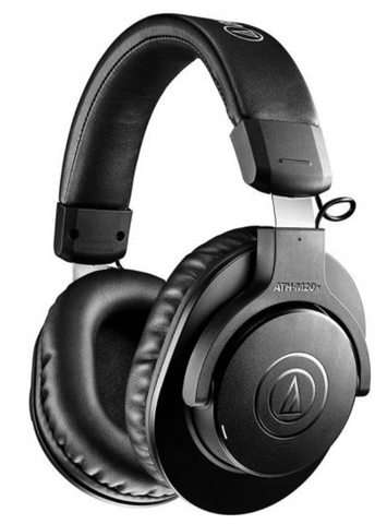 Audio-Technica Consumer ATH-M20xBT Wireless Headphones, 40mm Dynamic Drivers, Up to 60H Battery Life, Soft Noise-Isolating Earcups, Comfortable Padded Headband, Built-In Mic, Black | ATH-M20X BT