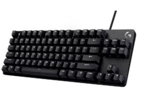 Logitech G413 TKL SE Mechanical Gaming Keyboard, PBT Keycaps, USB 2.0 Connection Type, White Backlighting, 12 Function Key Media Controls, Tactile Switch, English, Black | 920-010446