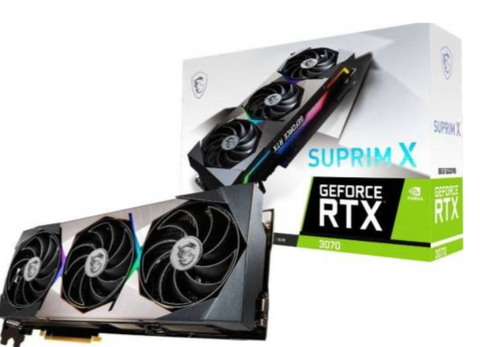 MSI GeForce RTX 3070 Suprim Gaming X 8GB GDDR6 256-bit, 14000 MHz PCI-Express Gen 4 NVIDIA Graphics Card | 912-V390-005