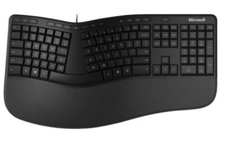 Microsoft Ergonomic Wired Keyboard - Black | LXM-00020