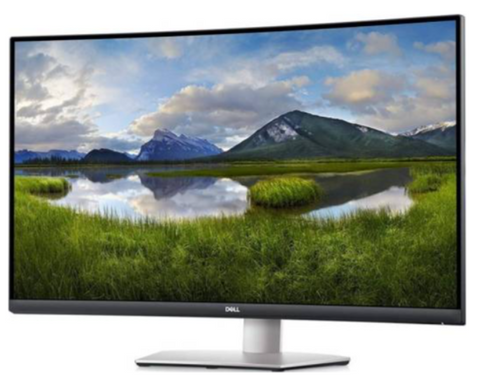Dell S3221QS 32-inch 4K UHD Curved, (3840 x 2160), 60 Hz Monitor, VA Ultra Slim Bezel, AMD FreeSync, HDMI, DisplayPort, Integrated Speakers, VESA Certified, Silver | S3221QS