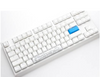 Ducky Channel One 2 TKL Cherry Blue Switch Keyboard, Type-C USB Interface, RGB Backlit, PBT Double-Shot, English Arabic Layout, Pure White | DKON1787ST-CARPDWWT1