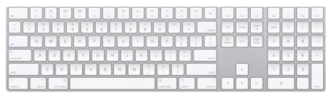 Apple Magic Keyboard with Numeric Keypad - US English - Silver | MQ052