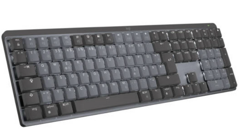 Logitech MX Mechanical Wireless Illuminated Keyboard, Connect via Bluetooth, 10m Range, Hand Proximity Sensor, Caps Lock and Battery Indication, USB Receiver, Graphite Clicky | 920-010759