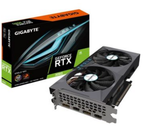 Gigabyte GeForce RTX 3060 EAGLE 12G Graphics Card, 2 x WINDFORCE Fans, 12GB 192-bit GDDR6, Video Card | GV-N3060EAGLE-12GD