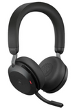 Jabra Evolve2 75 MS Stereo USB-A Headset, Up to 100 Ft Wireless Range, Bluetooth, Active Noise Cancellation, Flexible Boom Mic, 36 Hours Battery Life, Dual-Foam Ear Cushions, Black | 27599-999-999