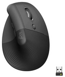 Logitech Lift Vertical Ergonomic Mouse, Logi Bolt USB Receiver, 4000 DPI Sensitivity, Multi-OS Compatibility, 10m Range, 2 Year Battery Life, Quiet Clicks & Smartwheel, | 910-006475