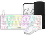 Gamdias Hermes E4 3-in-1 Gaming Combo with RGB Mechanical Keyboard Red Switch, RGB Ergonomic Gaming Mouse and Non-Slip Extended Gaming Mouse Mat with N-Key Rollover, White | GD-HERMES-E4-3-IN-1-COMBO