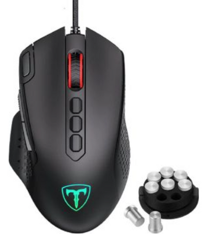 Generic Wired Gaming Mouse with RGB Lights Backlight, 12,000 DPI, High Precision, Optical 10 Programmable Buttons, Advanced Gaming Sensor Designed for PC - Black | PTPC257AB