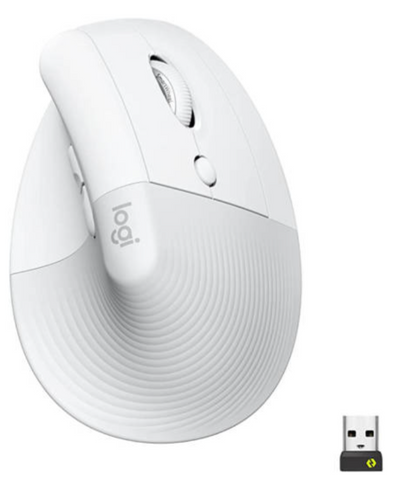 Logitech Lift Vertical Ergonomic Mouse, Logi Bolt USB Receiver, 4000 DPI Sensitivity, Multi-OS Compatibility, 10m Range, 2 Year Battery Life, Quiet Clicks & Smartwheel, | 910-006475