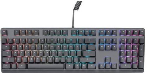 Mionix Wei Mechanical Keyboard US layout, PC and macOS, Cherry MX Red Switches, RGB Backlight - Black/Gray | MNX-03-27001-US