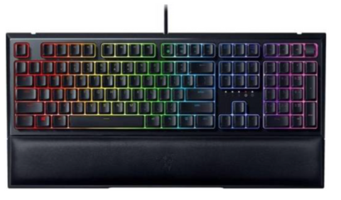 Razer Ornata V2 Gaming Keyboard, Hybrid Mecha-Membrane Switch, Multi-Function Wheel and Media Keys, RGB, US Layout, Black | RZ03-03380100-R3M1