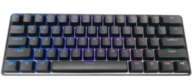 Kraken Pro Mechanical Keyboard 60% Fully Customizable RGB lighting PC XBOX  PS4, Blue (Clicky)