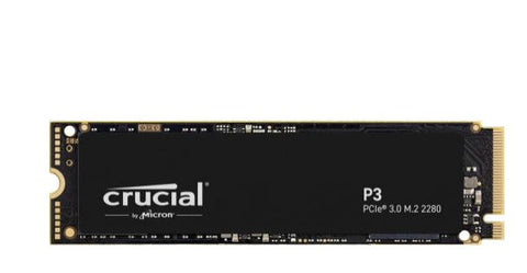 Crucial P3 1TB PCIe Internal SSD, M.2 2280 Form Factor, 3500 MB/s Sequential Read, 3000 MB/s Sequential Write, 220 Terabytes Endurance, NVMe Interface, Black | CT1000P3SSD8