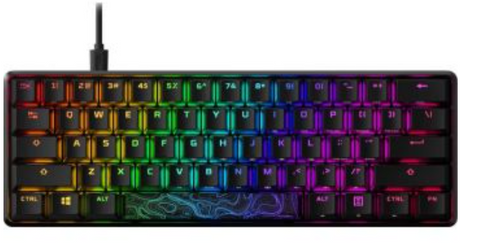 HyperX Alloy Origins 60 - Mechanical Gaming Keyboard, Ultra Compact 60% Form Factor, Dual Throw PBT Keys, RGB LED Backlight, CHRISTMAS Software Compatible - Linear HyperX Red Switch | HKBO1S-RB-US/G