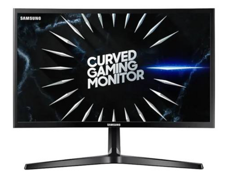 Samsung LC24RG50FQM 24 inch Curve Gaming Monitor, 144Hz , 23.5 inch FHD Curved VA Panel, Max Res 1920x1080, Reponse Time 4ms, Brightness 250cd, DP/ HDMI x2 Connectivity | LC24RG50FQMXUE