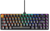 Glorious GMMK V2 Pre-Built Modular Mechanical Keyboard, ABS Doubleshot Keycaps, 65% Layout, 67 Keys, Fox Linear Switch, USB-C Interface, 5-Pin Hotswap Support, Black | GLO-GMMK2-65-FOX-B