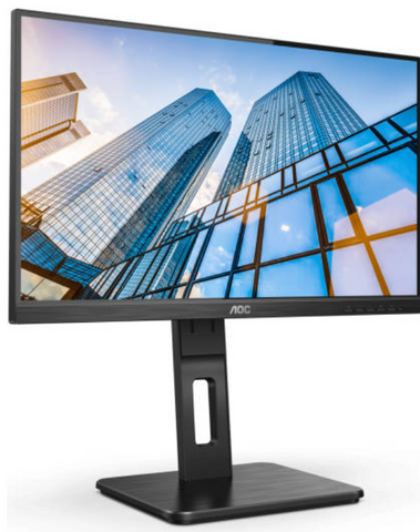 AOC 27P2Q 27'' FHD IPS Flat Monitor, 75Hz Refresh Rate, 4ms Response Time, 99% SRGB Colour Space, 50M:1 Contrast Ratio, 178 Viewing Angle, 16.7 Million Display Colors, USB Hub, Speaker, Black | 27P2Q