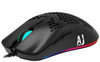 Ajazz AJ390 USB Wired Gaming Mouse with 7 Keys Adjustable DPI Ergonomic Design Hollowed-out Honeycomb Design Black | AJ-390