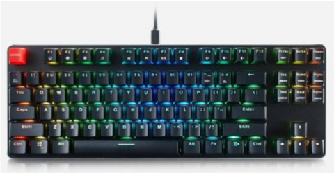 Glorious GMMK Mechanical Keyboard, TKL (Pre-Built), Compact Size, Full modular, RGB LED Backlighting, Easy Access Hot-Keys, Raised Keys | GMMK-TKL-BRN