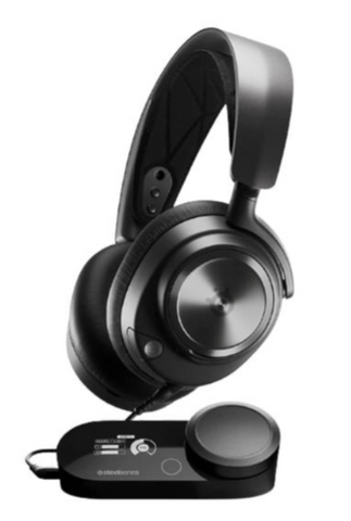 SteelSeries Arctis Nova Pro Multi-System Wired Gaming Headset, Built In Microphone, 38 Ohm Impedance, 10-40000Hz Frequency Response, Clear Cast Gen 2 Mic, For PC / PS5 / PS4, Black | 61527