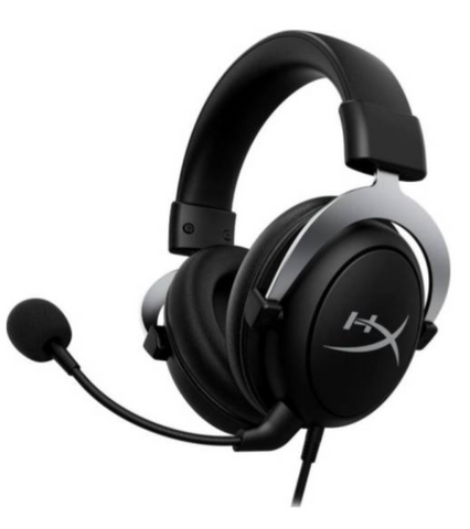 HyperX CloudX - Official Xbox Licensed Gaming Headset, Compatible with Xbox One and Xbox Series X | S, Ear Cushions, Detachable Noise-Canceling Mic, in-line Audio Controls, Silver | HHSC2-CG-SL/G
