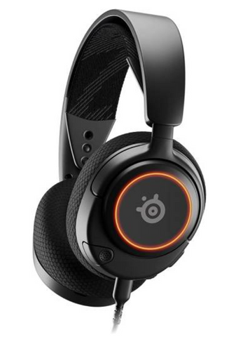 SteelSeries Arctis Nova 3 Multi-System Gaming Headset, Hi-Fi Drivers, 360° Spatial Audio, RGB Lights, AirWeave Memory Foam Earcups, Lightweight, ClearCast Gen 2 Mic, For PC/PS5/PS4, Black | 61631