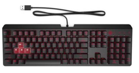 HP Omen Encoder 1100 Customizable Mechanical Gaming Keyboard with Cherry MX Brown keys, Full N-Key Rollover, LED Backlit, USB | 6YW75AA#ABA / 1MY13AA#ACB