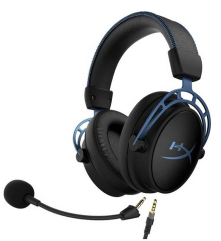 HyperX Cloud Alpha S 4P5L3AA Gaming Headset, Custom-tuned HyperX 7.1. surround sound - Blue | HX-HSCAS-BL/WW