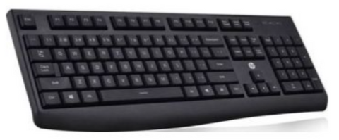HP K200 Wired USB Keyboard, Ultra-thin and Chiclet Keycaps, Black | 3CY44PA#AB2