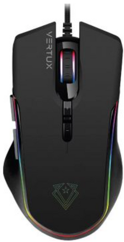 Vertux Assaulter Game Charged Lightweight, 10000 DPI Sensitive, 7 Button Program RGB Wired Gaming Mouse | VE.ASSAULTER.NC