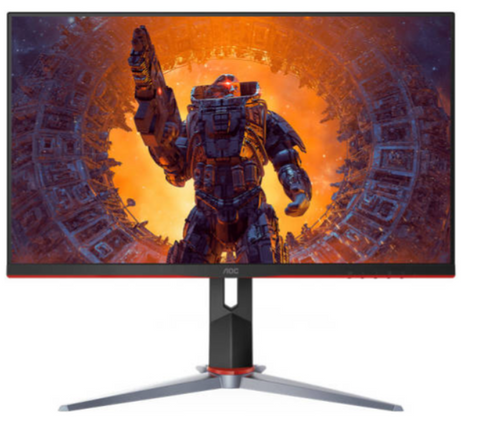 AOC 24G2SP 23.8’’ IPS Gaming Monitor, 1920×1080 FHD 165Hz Display, 1ms Response Time, 16.7 M Display Colors, 125% sRGB Gamut, Adjustable Stand, VGA×1 / HDMI 1.4×2 / DP 1.2×1, Black-Red | 24G2SP