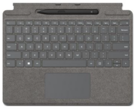 Microsoft Surface Pro Signature Keyboard With Slim Pen, Compatible with Surface Pro 8 or Surface Pro X, Charcoal Gray | 8X6-00075