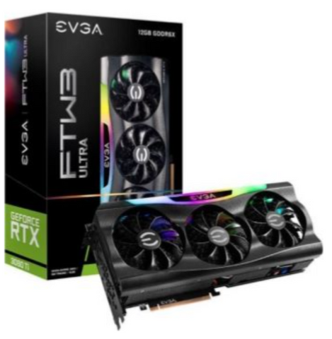 EVGA GeForce RTX 3080 Ti FTW3 Ultra Gaming - 12GB GDDR6X, 384 bit, PCIe 4.0, 1 x HDMI 2.1, 3 x DisplayPort 1.4a, iCX3 Technology, ARGB LED, Metal Backplate, Graphics Card | 12G-P5-3967-KR
