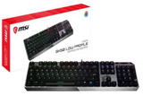 MSI Vigor GK50 Low Profile Gaming Keyboard, Backlit RGB LED, Kailh Low Profile Mechanical Switches, English Keyboard, Aluminum | S11-04US254-GA7 / S11-04AR213-GA7