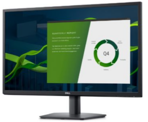 Dell E2722H 27'' FHD IPS Monitor, 1920x1080 Resolution, 60 Hz Refresh Rate, 8ms Response Time, 16:09 Aspect Ratio, Anti Glare, LED, Displayport, VGA Port | E2722H