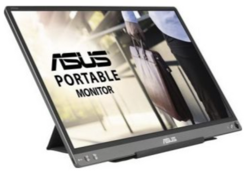 Asus ZenScreen MB16ACE - 15.6” Portable USB Type-C Monitor Full HD (1920 x 1080) IPS, 60Hz, Eye Care with Lite Smart Case External screen for laptop,Dark Gray | 90LM0381-B03110