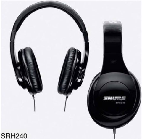Shure Professional Studio Headphones - Black | SRH240A-BK-EFS