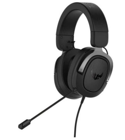 Asus TUF Gaming H3 Gaming Headset, 3.5mm Jack, Boom Mic, Surround Sound, Deep Bass, Fast-cooling, Over-the-Head, Gray | 90YH028G-B1UA00