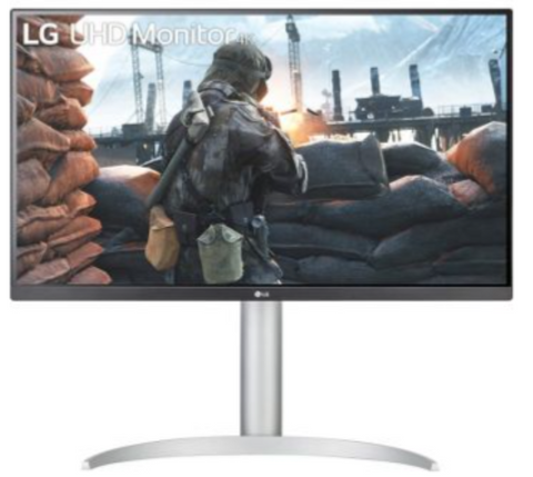 LG 27UP650-W 27 Inch 4K UHD IPS LED Monitor, VESA Display HDR 400, AMD FreeSync, Tilt, Height & Pivot Adjustable Stand, 60Hz Refresh Rate, 5ms Response Time, 1.07B Color Support, Silver | 27UP650-W