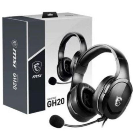 MSI Immerse GH20 3.5mm Connector Circumaural Gaming Headsets