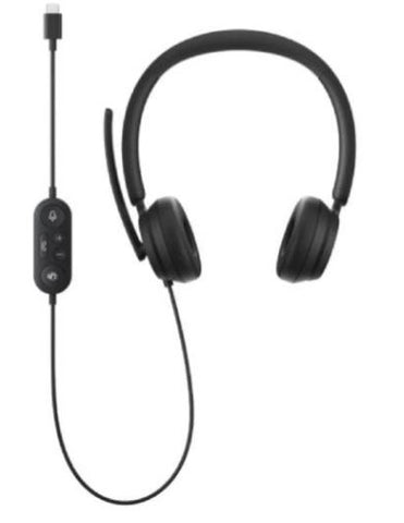 Microsoft Modern USB-C Wired Headset, On-Ear Stereo, With Noise-Cancelling Microphone