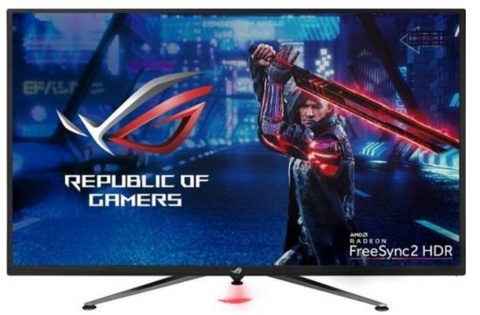 Asus ROG Strix XG438Q HDR Gaming Monitor, 43-inch, 4K (3840 x 2160), 120 Hz, Freesync™ Premium Pro, DisplayHDR™ 600, DCI-P3 90%, Shadow Boost | 90LM04U0-B01170 / 90LM04U0-B02170