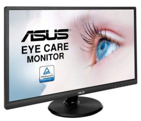Asus VA249HE 23'' FHD 1080P Eye Care Monitor, 60Hz Refresh Rate, 5ms Gtg Response Time, 16:9 Aspect Ratio, Flicker Free, Blue Light Filter, Anti Glare, HDMI, LED | 90LM02W5-B01370