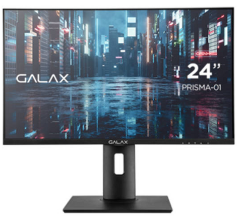 Galax Prisma-01 24'' FHD VA Monitor, 75Hz Refresh Rate, 8ms G2G Response Time, 16:9 Aspect Ratio, 16.7M Display Colors, G-Sync Compatible, 178º Viewing Angle, USB-C Supported, Black | MGVIIA24NB7B