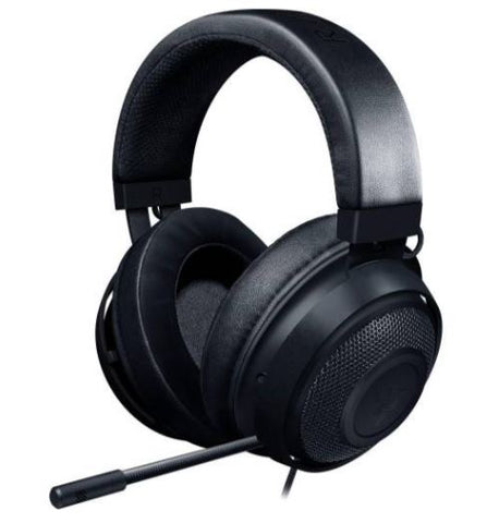 Razer Wired Gaming Headset Kraken PC/Game Console/Smartphone Equipped with Analog Audio Terminal 3.5mm Stereo Mini 4 Pole or 3 Pole ×2 (Volume Dial/Microphone Mute Switch), Black